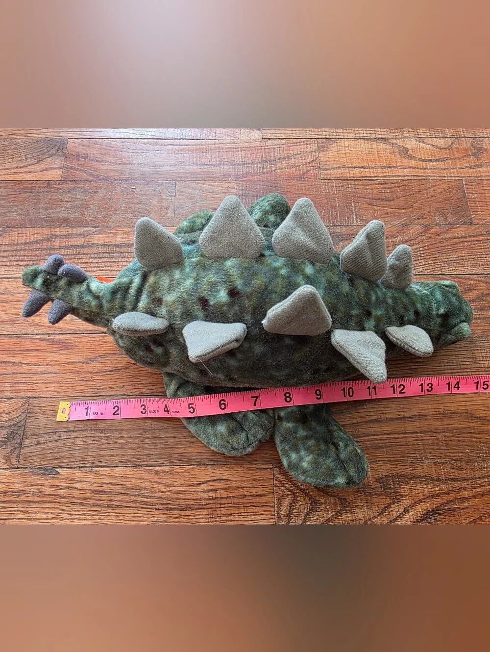 Green Stegosaurus Plush Toy - Soft Kids Stuffed Dinosaur Wild Republic 14
